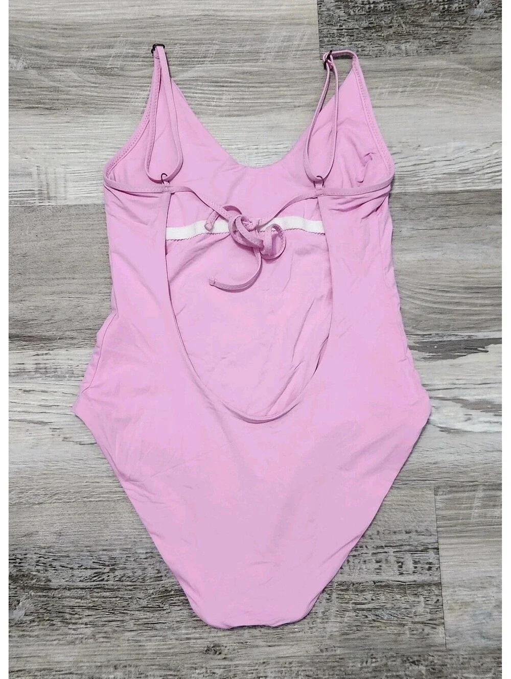 Becca Virtue Swimsuit Pink XS Please Read One Piece Open Back 2-4